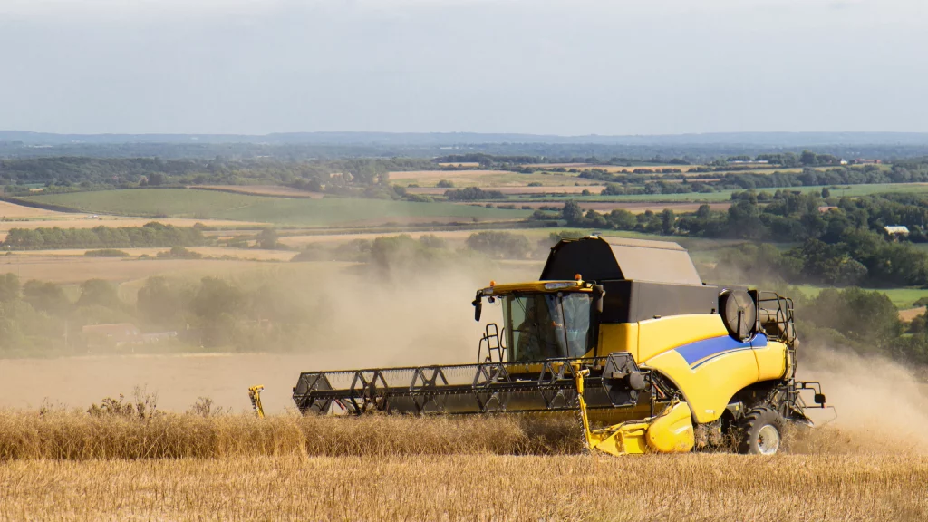 Erntemaschine im Einsatz