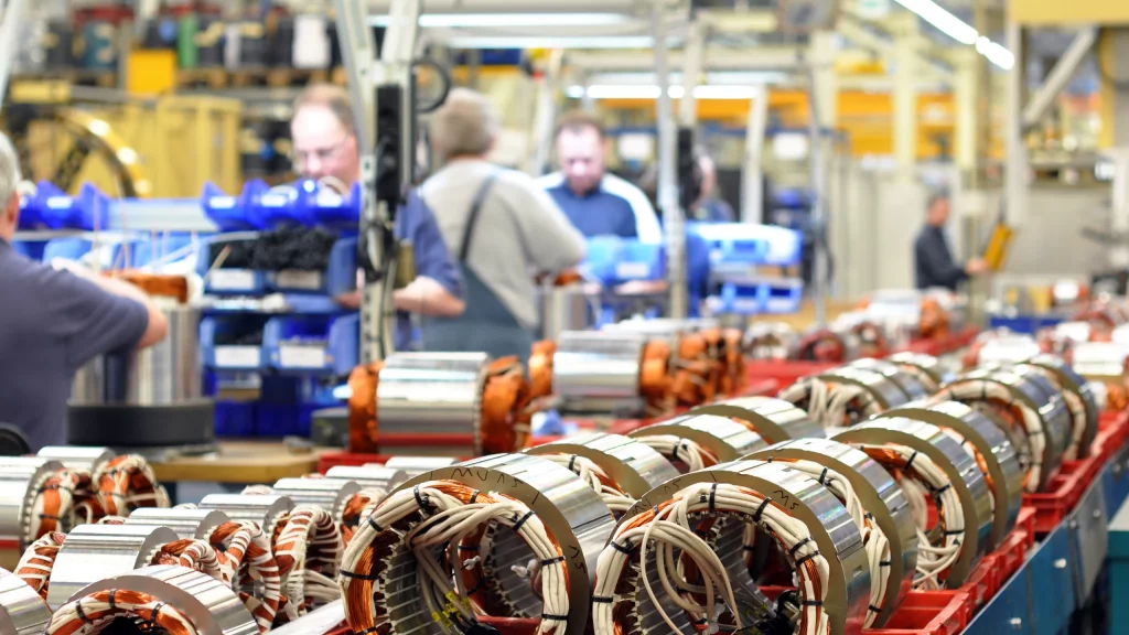 Elektromotoren werden gefertigt