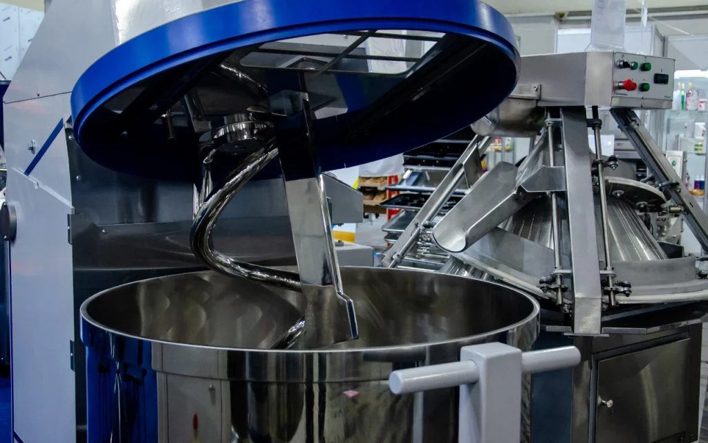 Mischmaschine im Einsatz